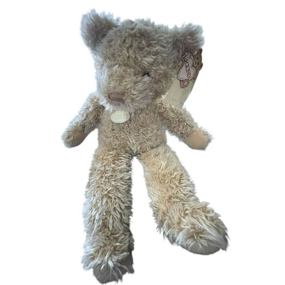 Gund Tan Beige Shaggy Soft Furry Teddy Bear Plush Stuffed Animal Toy 17" - Picture 6 of 11